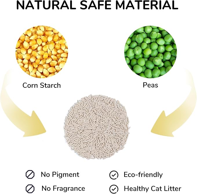 FUKUMARU Corn Tofu Cat Litter 4*2.7 kg/6 LB (4 Package) - Image 2