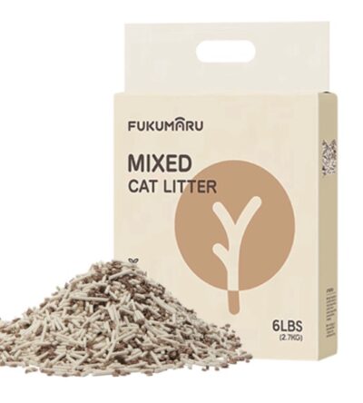FUKUMARU Mixed Cat Litter (Apple Wood)  4*2.7 kg/6 LB （4 Package）
