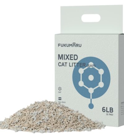 FUKUMARU Mixed Cat Litter (Polymer SAP)  4*2.7 kg/6 LB （4 Package）